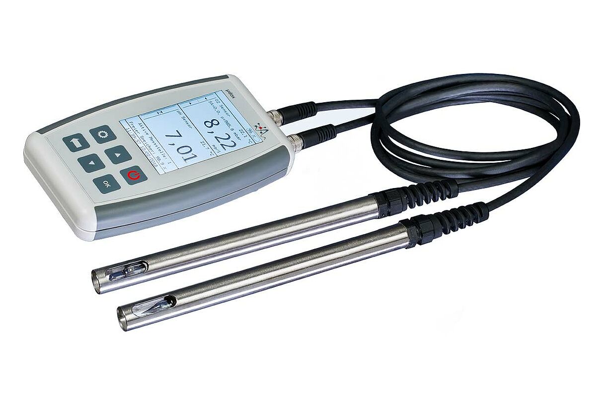 handheld meter for pH, oxygen, redox
