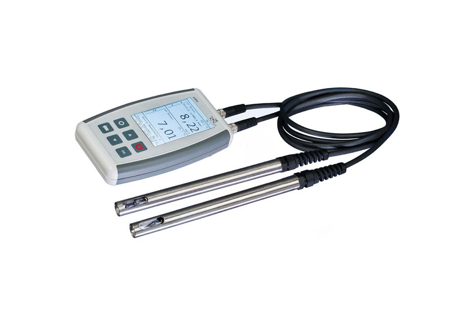 handheld meter for pH, oxygen, redox